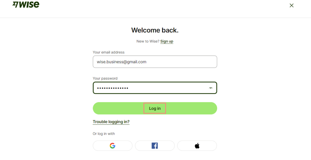 Wise Accounts Login